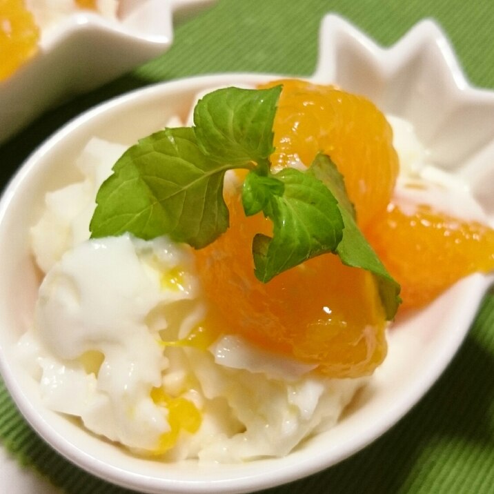 ヨーグルトとみかんのデザート レシピ 作り方 By Mamichin555 楽天レシピ